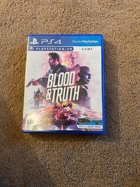 Sony PS4 Blood & Truth VR Game - Blue Case